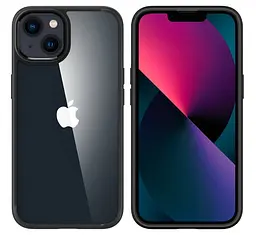 Чохол прозорий протиударний Spigen Ultra Hybrid Crystal ACS03351 для iPhone 13 Mini (5.4") Matte Black - мініатюра 6