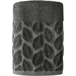 Рушник махровий Soho Leaves 50х90 см Dark Gray (50*90 Leaves Dark Gray) - мініатюра 2