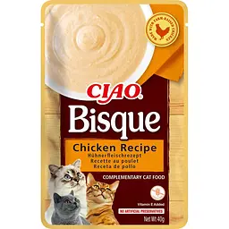 Пауч Inaba Ciao Bisque для котів пюре з куркою, 40 г