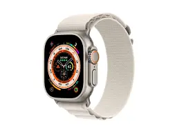 Смарт-годинник Apple Watch Ultra GPS + Cellular 49mm Titanium Case with Starlight Alpine Loop - Medium MQFR3 UA