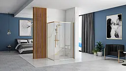 Душова кабіна Rea Solar 90x120 gold REA-K4902, Золотий, Універсальна, прозорий - мініатюра 6