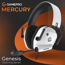 Гарнітура GamePro Genesis Mercury Білий (HS120W) - мініатюра 9