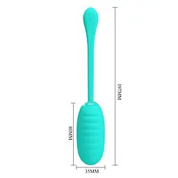 Віброяйце PRETTY LOVE Kirk Green 12 function vibrations PRETTY LOVE BI-014654-4 98609 - мініатюра 6