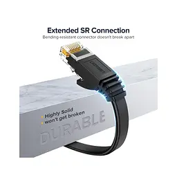 Патч-корд 2м, U/UTP Cat 6 CCA Lan Cable NW102 Black Ugreen (20160) - мініатюра 3