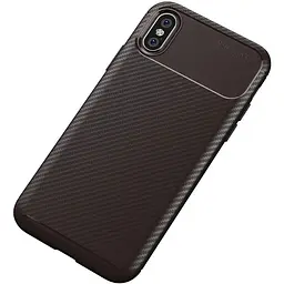 Чохол-накладка Toto TPU Carbon Fiber 1.5 mm Case Apple iPhone X/XS Coffee - мініатюра 3