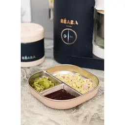 Тарілка Beaba металева порційна пастельно-рожева (913640) - мініатюра 9