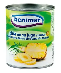 Ананас консервований Benimar Ananas Slices кільця 850г.