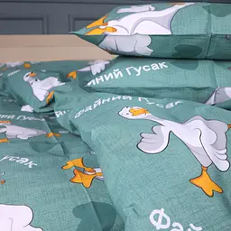 Комплект постільної білизни бязь MIRSON Happy Duck 143х210см (2200013128823) - мініатюра 4