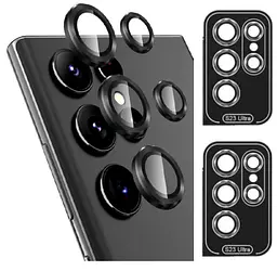 Захисне скло на камеру DK для Samsung Galaxy S23 Ultra S918 Ring Eagle Eye 015718 black 2 шт. - мініатюра 2