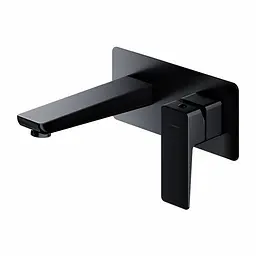 Змішувач для умивальника прихованого монтажу Omnires Parma black mat PM7415BL Чорний матовий