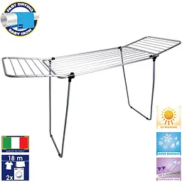Сушарка для білизни підлогова Casa Si Pluto 18m Silver (CS92748Q05) - мініатюра 3