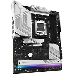 Материнська плата ASRock AM5 B850M Pro RS, B850, 4xDDR5, Int.Video (CPU), 4xSATA3, 3xM.2, 1xPCI-E 5.0 x16, 1xPCI-E 4.0 x4, 1xM.2 (Key E), ALC897, RTL8125BG, 9xUSB 3.2 / 8xUSB 2.0, HDMI/DP, MicroATX - мініатюра 3