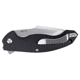 Ніж складаний туристичний Ruike P851-B, (8.9 см) 14C28N / G10 чорний - мініатюра 2