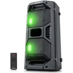 Колонка портативна 2.0 Real-EL X-757 чорний, 2 x 25 Вт, пластиковий корпус, bloetooth, MicroSD/USB, FM-приймач