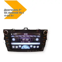 Автомагнітола XPRO штатна Toyota Corolla 2008-2013 (9") Android 10.1 (4/32) чорний (Toyota Corolla 2008-2013_9460) - мініатюра 2