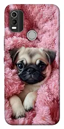 TPU чохол Demsky Мопс у ніжностях для Nokia C21 Plus