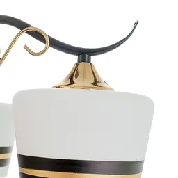 Люстра стельова Brille в спальню E27 60W BK (LK-708S/5) - мініатюра 7
