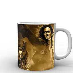 Кухоль GeekLand Pirates of the Caribbean Пірати Карибського моря джек, уілл і елізабет PC.02.022 330 мл білий - мініатюра 3