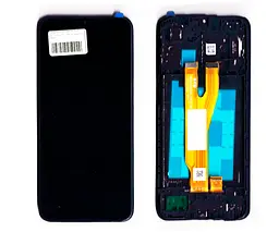 Дисплей Samsung сервісний A032 Galaxy A03 Core чорний + рамка GH81-21711A