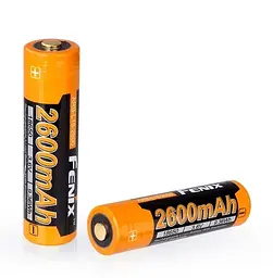 Акумулятор 18650 Fenix 2600 mAh Li-ion (Чорно-жовтий) - мініатюра 3