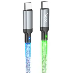 Дата кабель Hoco U 112 Shine Type-C to Type-C 60 W (1 m) Gray