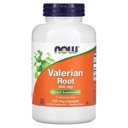 NOW Корінь Валеріани, Valerian Root 500 мг - 250 капсул
