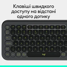 Клавіатура Logitech POP Icon Keys Bluetooth UA Graphite (920-013157) - мініатюра 8