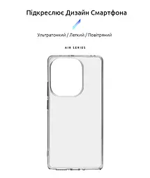 Прозрачный чехол для Xiaomi Redmi Note 13 Pro 4G Poco M6 Pro 4G с защитой камеры, тонкий, силиконовый, бесцветный, ударопрочный, противоударный бампер с закрытой камерой, ArmorStandart (ARM73146) - мініатюра 2
