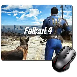 Ігрова поверхня Nextprint Одинокий Мандрівець і Бойовий Пес Фаллаут Fallout 220 х 180 мм (1963)
