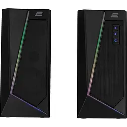 Акустична система 2E PCS233 RGB 2.0 USB Black (2E-PCS233BK) [99449] - мініатюра 2
