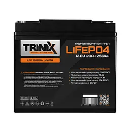 Акумулятор Trinix LFP 12V20Ah LiFePO4 12.8В 20А*год - мініатюра 2