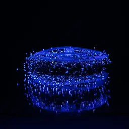 Новорічна гірлянда кімнатна роса 50 м 1500 LED Хвойна лапа зелений провід Синій Garlando D1500L50MGBL - мініатюра 3