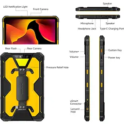 Планшет Ulefone Armor Pad 2 8/256GB LTE Black-Yellow [99461] - мініатюра 13