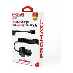 Зарядний пристрій Promate 17W USB + Lightning (voltrip-i.black) - мініатюра 2