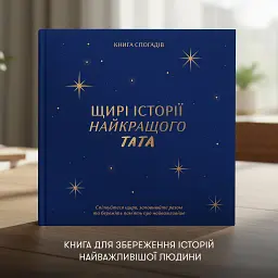 Книга спогадів «Історії найкращого тата» темно-синя - мініатюра 3