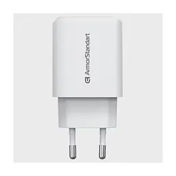 Зарядний пристрій Armorstandart 1xUSB-C + 1xUSB 25W GaN white (ARM89532)