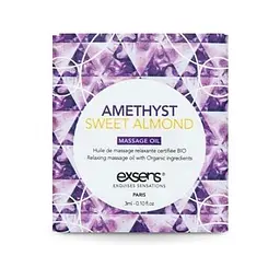 Пробник масажної олії EXSENS Amethyst Sweet Almond, 3 мл (мигдаль) - мініатюра 2