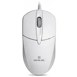 Комп'ютерна мишка Real-El RM-211 USB White (EL123200014) - мініатюра 2