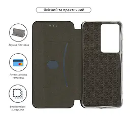 Чехол-книжка для Realme C75 4G/C75x 4G/C73 5G, G-Case, черный, кожаный чехол-книга из экокожи (PU) и TPU, с магнитом, с подставкой и вместительным кардхолдером, противоударный, защита всего корпуса, ArmorStandart (ARM82893) - мініатюра 3