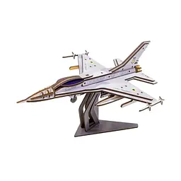 Дерев'яний 3D конструктор "F16" Арт-26913, 79 деталей - мініатюра 5