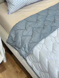 Одеяло полуторное двустороннее летнее из холофайбера Leri Max 21538 150х210 см графитовое - мініатюра 10