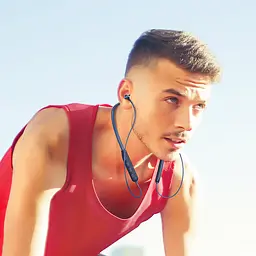 Бездротові спортивні навушники HOCO ES64 Easy Sound sports BT earphones Navy Blue - мініатюра 2