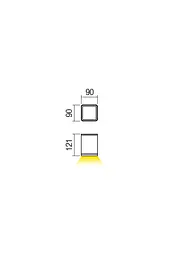 Стельовий світильник BETA PL LED COB 6W IP54 DB 3000K (SQ)(5.1.2) Redo 9456 - мініатюра 2