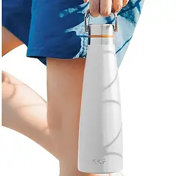Термос-термопляшка Xiaomi KKF Vacuum Bottle 475 мл без дисплея біла - мініатюра 6
