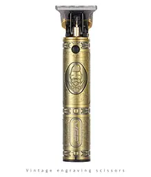 Машинка для стрижки волосся VGR V-085 Gold, тример для бороди, бездротовий окантовочний чоловічий, золотистий - мініатюра 4