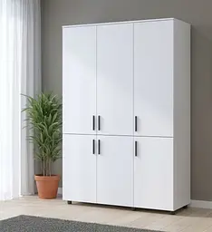 Шафа для одягу Doros Торн Білий 3 ДСП (штанга) 135х51.6х200 (44900483) - мініатюра 5