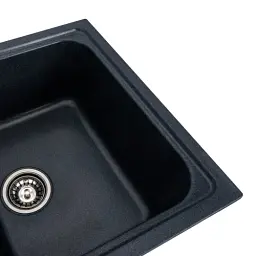 Кухонна мийка Platinum 7950 Equatoria гранітна глянцева з кріпленням 79x50 см антрацит (000035780) - мініатюра 3