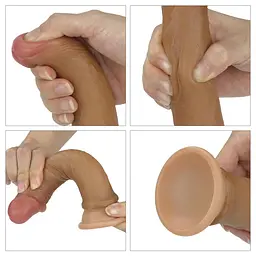 Фалоімітатор 7 Dual layered Platinum Silicone Cock LOVETOYS 66-LV4002 102665 - мініатюра 9