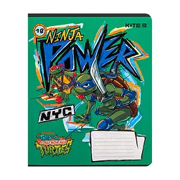 Зошит Kite Ninja Turtles, 18 аркушів, клітинка (NT24-236), в асортименті - мініатюра 5