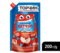 Кетчуп Торчин Класичний дитячий від 3 років 200 г - мініатюра 3